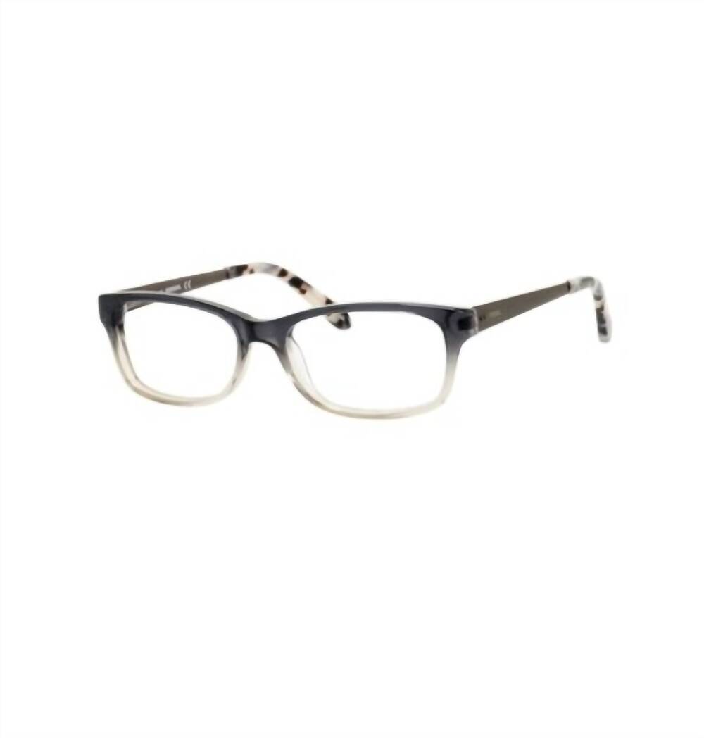 NEW FOSSIL men's sammy yr7 eyeglasses in grey fade to lighter grey